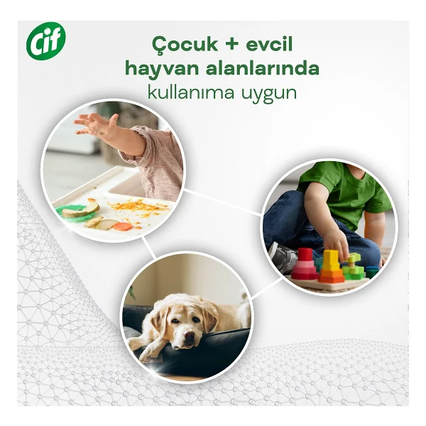 Cif Infinite Clean Probiyotikli Misket Limonu ve Limon Otu Yüzey Temizleyici Yedek Şişe 280 ml - Görsel 8