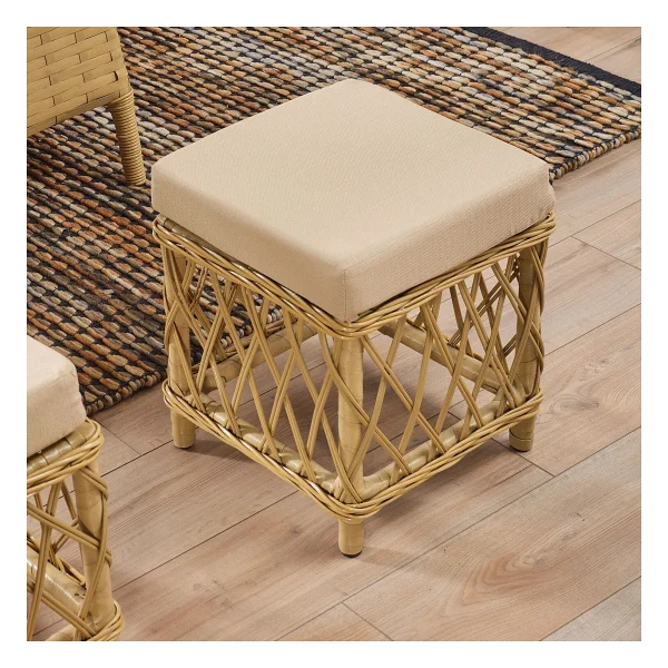 Evdemo Edra 3+1+1 Cam Masalı Rattan Bahçe Balkon Takımı - Görsel 6