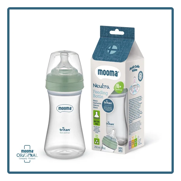 Mooma Neutra Tritan Antikolik Hızlı Akış 18 Ay+ Biberon 250 ml - Görsel 8