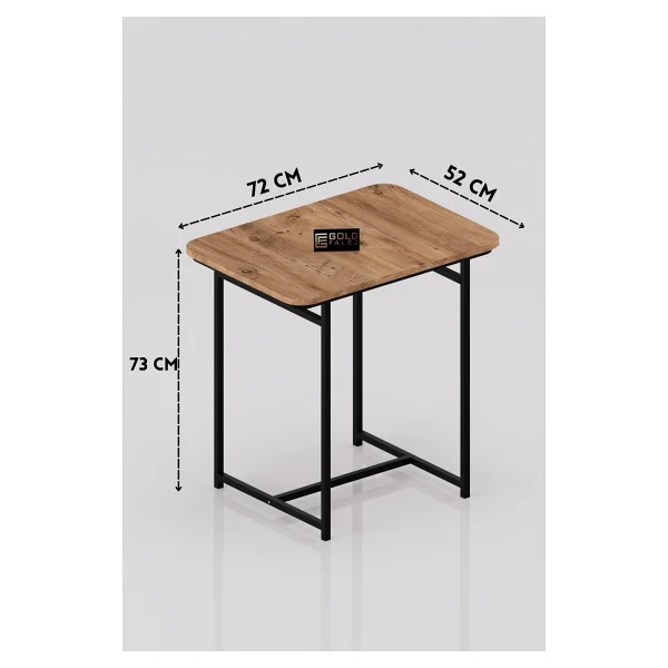 GOLDFALEZ Mutfak Masası Modern 2 Kişilik Yemek Masası Şık Dayanıklı Balkon Cafe Bahçe Masa Minör 9816 Atlantik - Görsel 5
