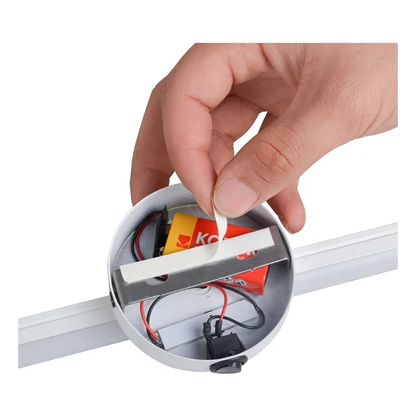 Nobbystar Sök-Tak Sensörlü Beyaz Işık Yapışkanlı Pilli Led Aplik 38cm - Görsel 8