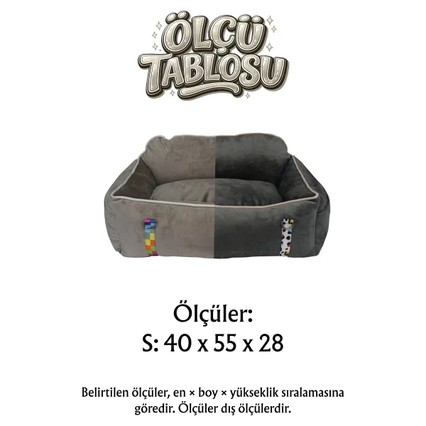 Pawgo, Premium Taşınabilir Kedi ve Köpek Araba Koltuğu, Tasma Klipsli, Ayarlanabilir Kayışlı - Antrasit - Görsel 8