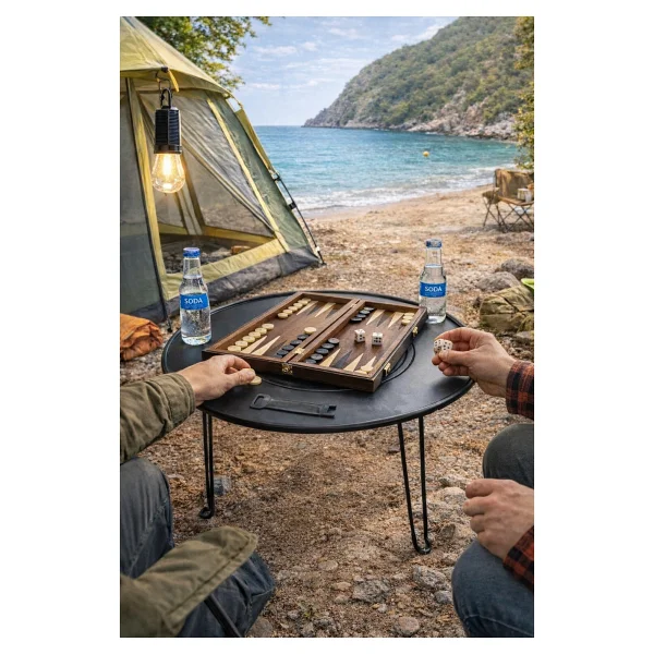 Mubx Katlanabilir Kamp Masası Izgaralı Mangal Özellikli Taşınabilir Outdoor Piknik Masa - Görsel 3