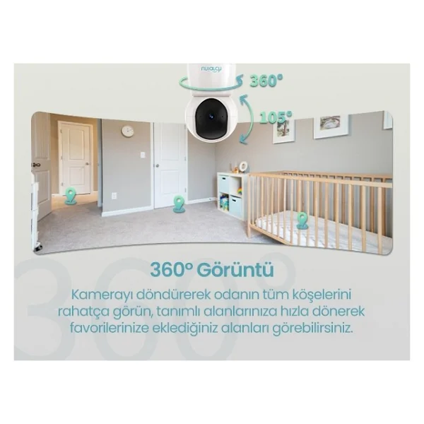 Uniarch Uho-S2E-M3 3MP İç Mekan Pan & Tilt Wifi Kamera + Ethernet - Görsel 4