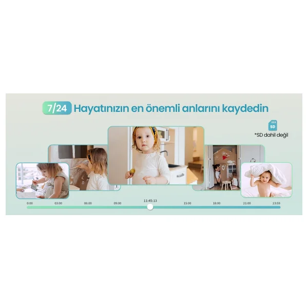 Uniarch Uho-S2E-M3 3MP İç Mekan Pan & Tilt Wifi Kamera + Ethernet - Görsel 5