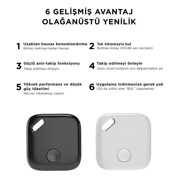 Torima F1 Beyaz Akıllı Takip Cihazı - Görsel 4