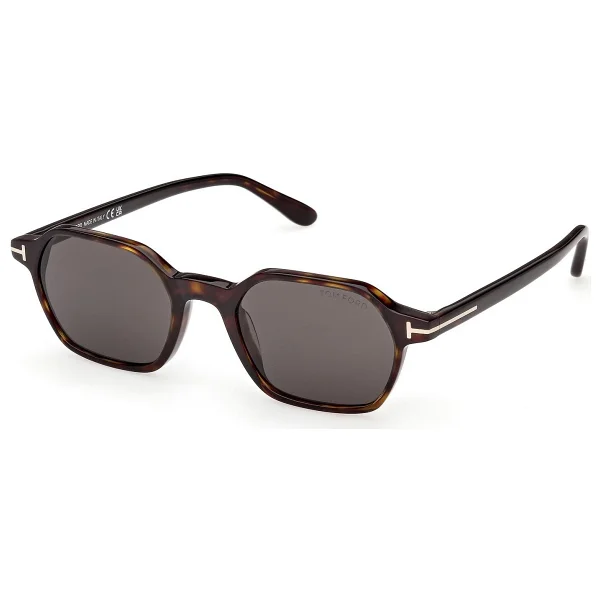 Tom Ford Joey 02 FT1301 52A Dark Havana-Smoke Erkek Güneş Gözlüğü - Görsel 2