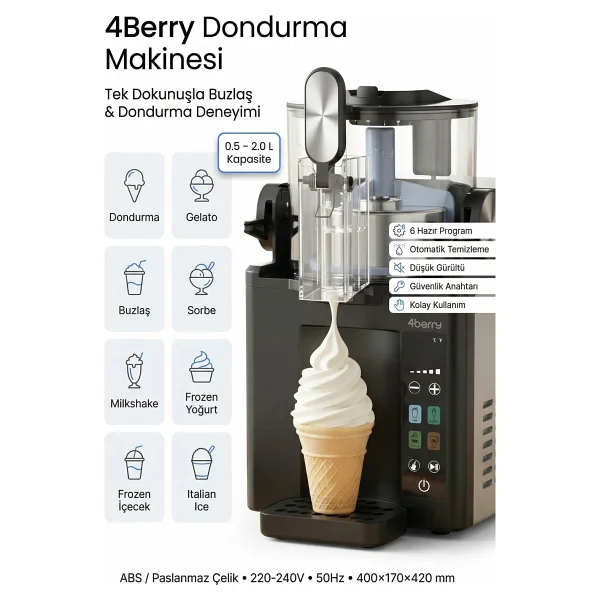 4Berry Dondurma Makinesi - Görsel 9