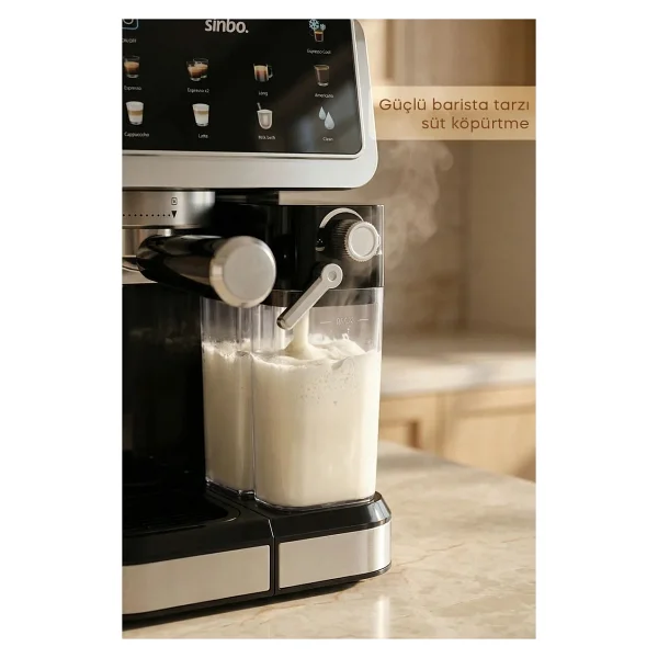 Sinbo SCM-2994 Pro Yarı Otomatik Espresso Kahve Makinesi - Görsel 3