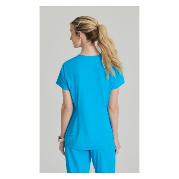 Skechers SKT221 - SKP668 Kadın Scrubs Takım - Ithal, Ultra Esnek ve Premium Konforlu Doktor Forması - Mavi - Görsel 2