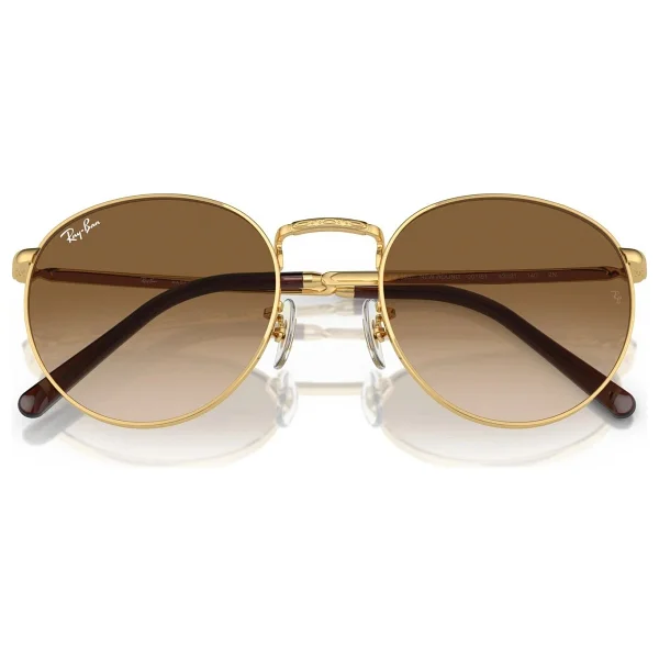 Ray-Ban New Round 3637 001/51 Gold-Light Brown Güneş Gözlüğü - Görsel 7