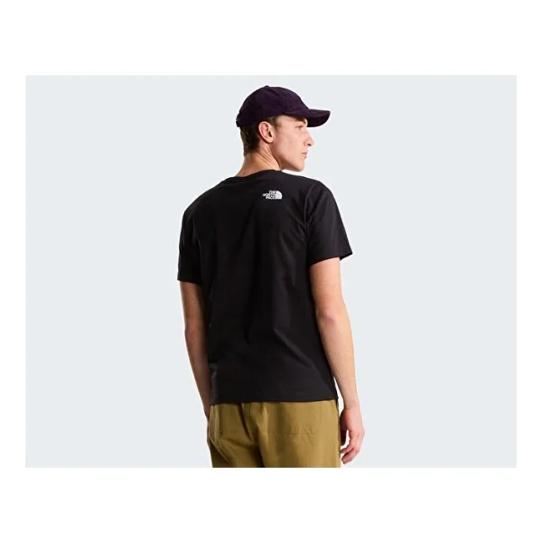The North Face Never Stop Exploring Regular Graphic NF0A8GUVJK31 Siyah Kısa Kollu Bisiklet Yaka Erkek Tişört - Görsel 5