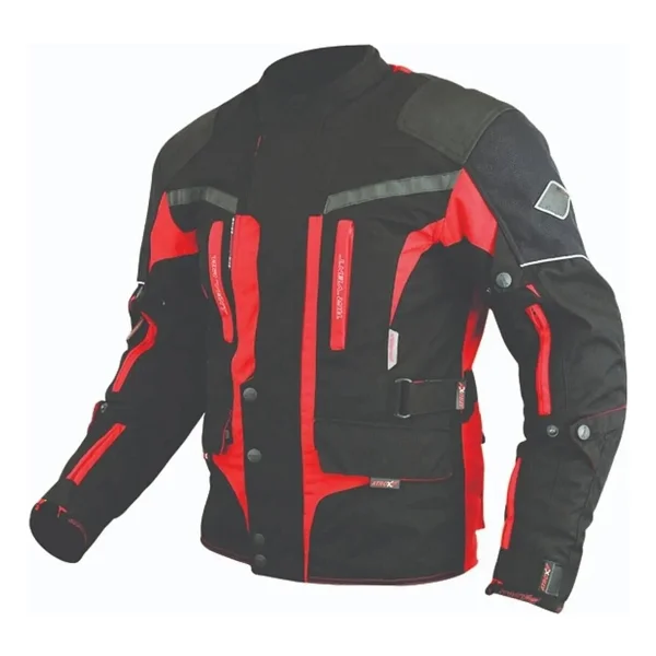 Prosev 7152 Erkek Siyah-Kırmızı 4 Mevsim Motosiklet Montu - Görsel 3