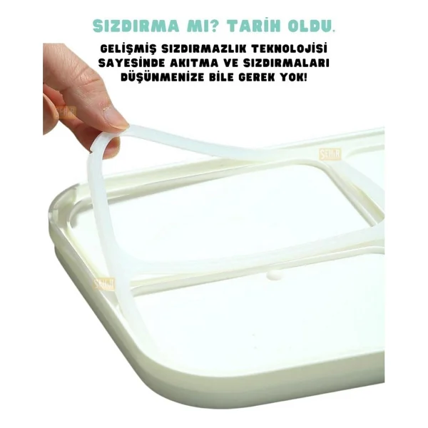 Vagonlife BL10283-3S 820ml Pembe Çelik Beslenme Kutusu - Görsel 6
