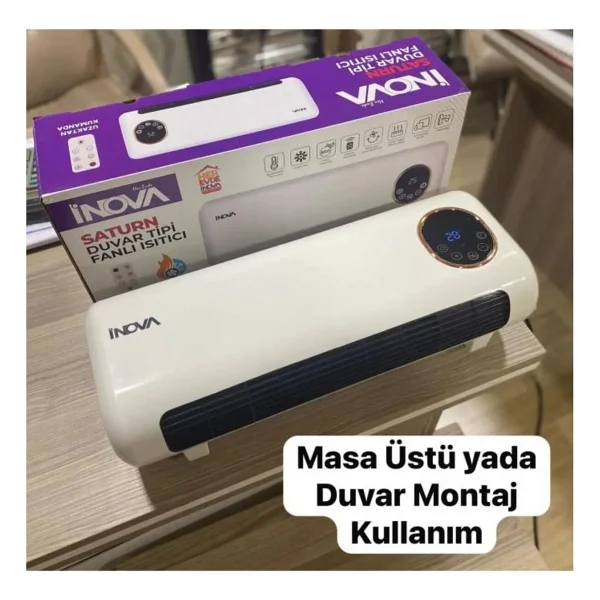 Inova Saturn 2000 W Uzaktan Kumandalı Duvar Tipi Isıtıcı - Görsel 4