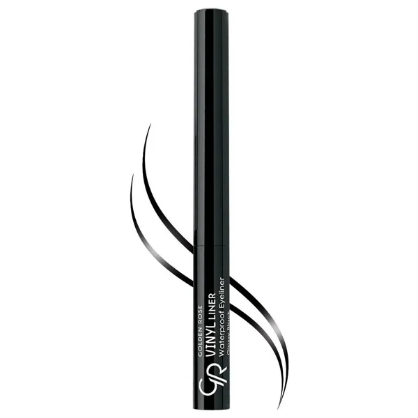 Golden Rose Vinyl Liner Waterproof Siyah Eyeliner - Görsel 6