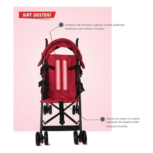 Rival RV108 Tokyo Gri Baston Bebek Arabası - Görsel 6