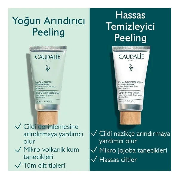 Caudalie Gentle Buffing Hassas Ciltler İçin Krem Peeling 75 ml - Görsel 9
