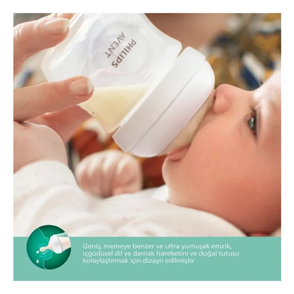 Philips Avent Cam Biberon Seti 2'li (240 ml + 120 ml) Doğal Emme Hissi ve Antikolik Özellikler - Görsel 2