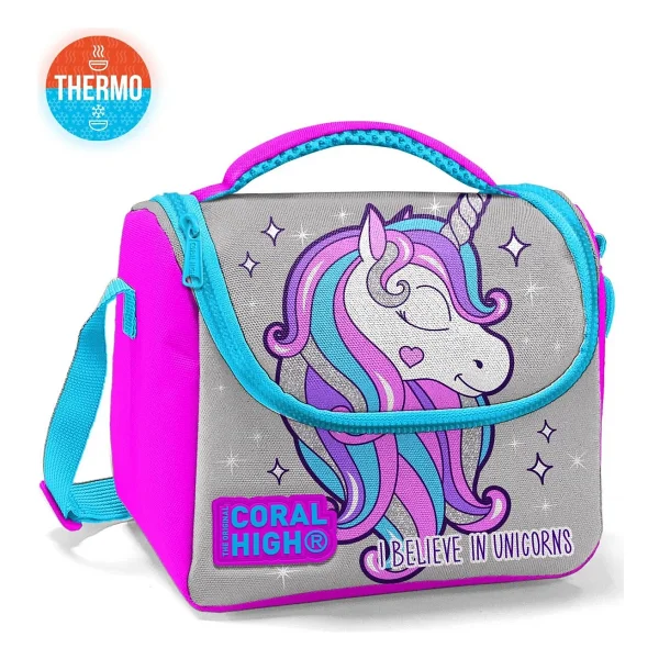 Coral High 11836 Unicorn Desenli Termoslu Beslenme Çantası - Görsel 4