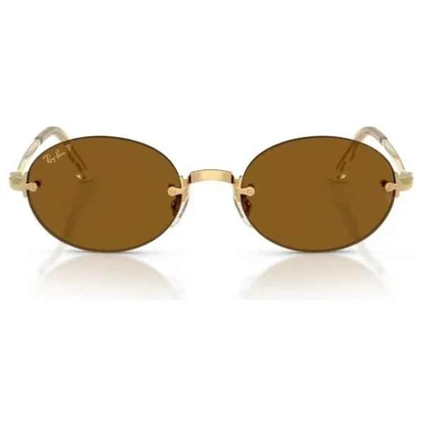 Ray-Ban Asap Rocky 3929 001/83 Arista Gold-Dark Brown Polarize Güneş Gözlüğü - Görsel 5