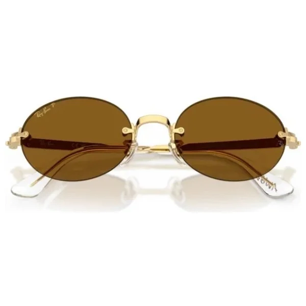 Ray-Ban Asap Rocky 3929 001/83 Arista Gold-Dark Brown Polarize Güneş Gözlüğü - Görsel 6