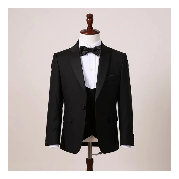 Doctor Junior Erkek Çocuk Smokin Takım Elbise - Lacivert - 10 Yaş - Görsel 6
