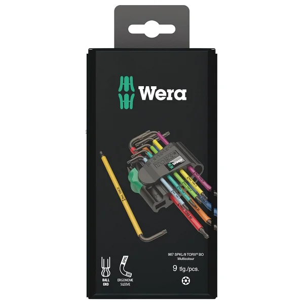 Wera 967/9 05073599001 SB Tork Renkli Alyan Anahtar Seti - Görsel 8