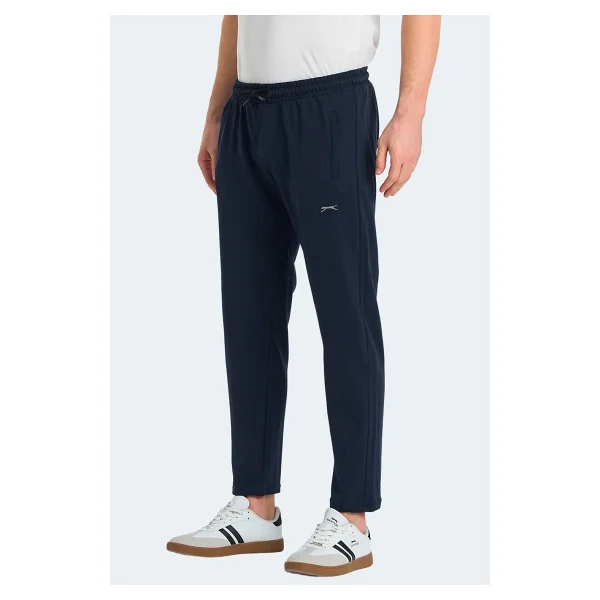 Slazenger KIRABO 2 Lİ SET Erkek Fermuar Cepli Siyah - Lacivert Eşofman Altı - Görsel 2