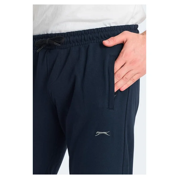 Slazenger KIRABO 2 Lİ SET Erkek Fermuar Cepli Siyah - Lacivert Eşofman Altı - Görsel 7