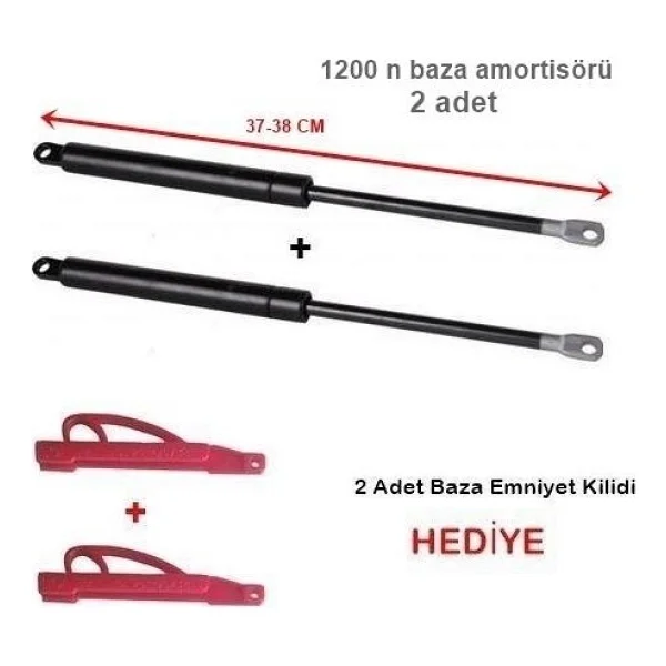Gasan Baza Amortisörü Gasan Marka 1200N ,2 Adet Baza Pistonu - Görsel 5