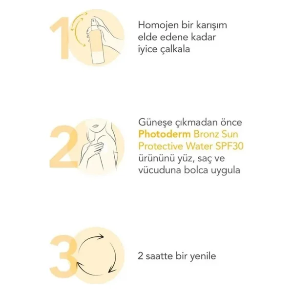 Bioderma Photoderm Huile Bronz 200 ml 30 Faktör Bronzlaştırıcı Yağ - Görsel 9