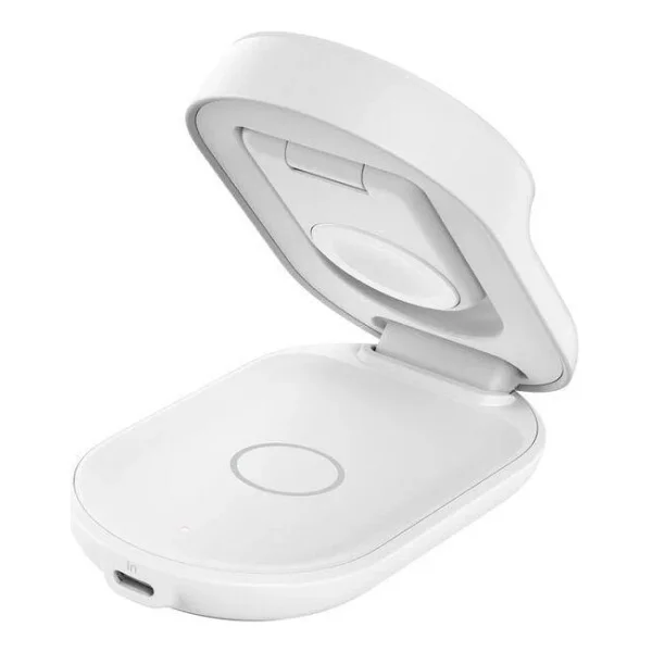 Belkin WIZ037KQ Beyaz 3in1 MagSafe Kablosuz Hızlı Şarj Aleti - Görsel 3