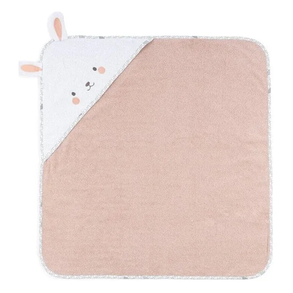 Gezenbebe Hero Bunny Kahraman Başlıklı Kundak Bebek Havlusu - Pembe - Görsel 6