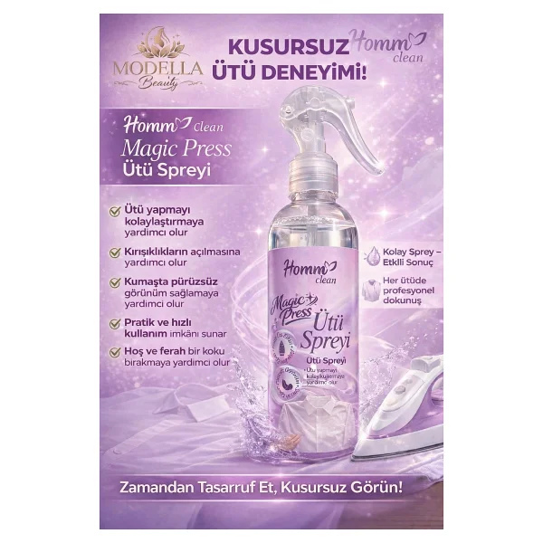 Homm Clean Ütü Spreyi 190 ml - Görsel 3