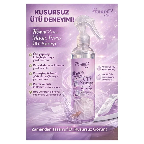 Homm Clean Ütü Spreyi 190 ml - Görsel 2