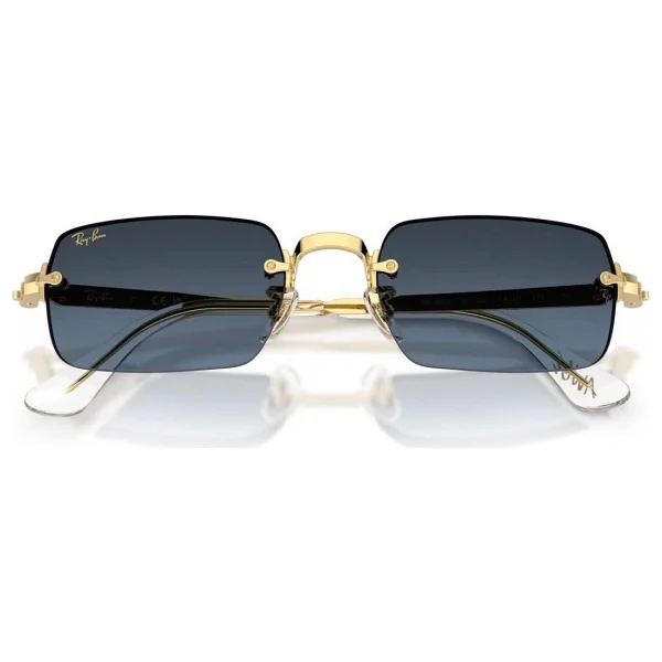 Ray-Ban By Asap Rocky 3928 001/S2 Gold-Blue Aynalı Güneş Gözlüğü - Görsel 5