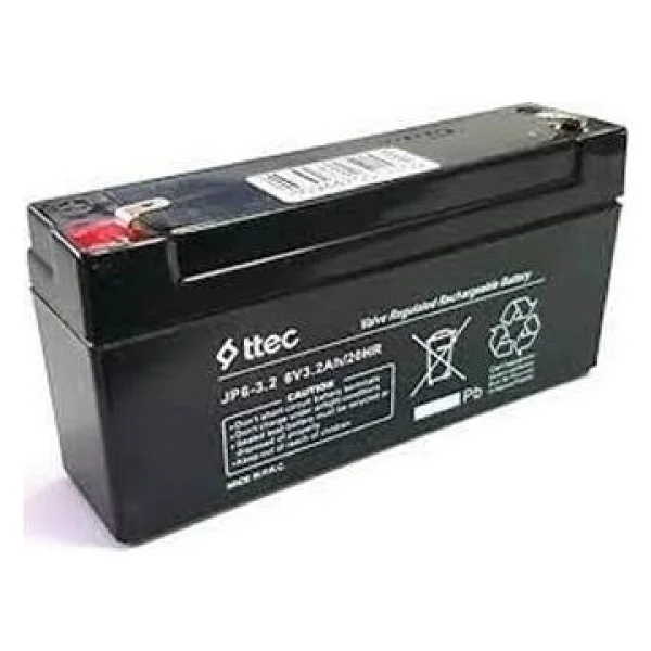 Ttec 6V 3.2AH Bakımsız Kuru Akü - Görsel 2