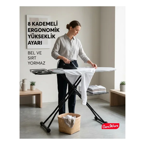 Ceraware Nero Premium Ütü Masası - Görsel 5