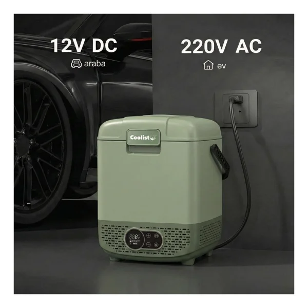 Coolist CLK12G 12-24-220 V 12 lt Kompresörlü Araç Buzdolabı - Görsel 5