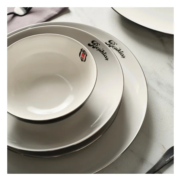Karaca X Beşiktaş Elegance Bone 53 Parça 12 Kişilik Yemek Takımı - Görsel 9