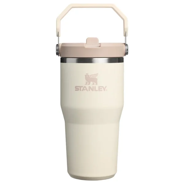 Stanley The Iceflow Flip Straw Krem 0.60 lt Pipetli Termos Bardak - Görsel 4