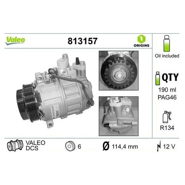 Valeo Mercedes M Serisi W166 2011-2015 Klima Kompresörü - Görsel 3