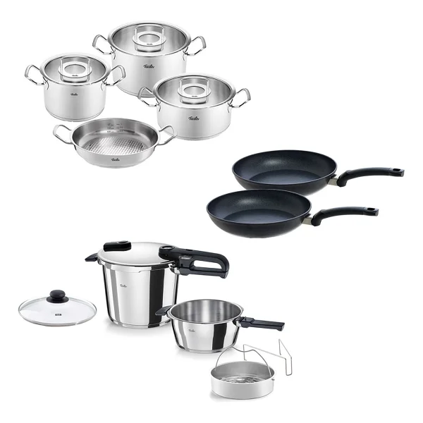 Fissler Vitaquick Edition 6+3 lt Çeyiz Seti + Original Profi Tava ve Tencere Seti - Görsel 2