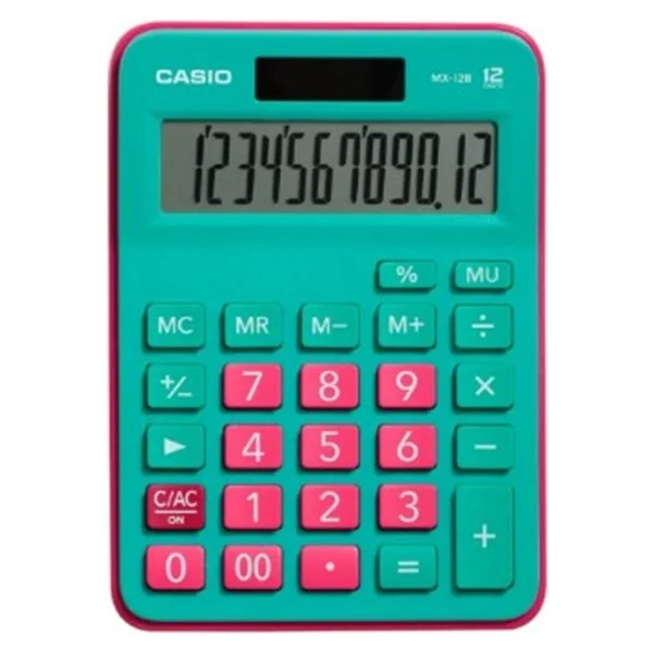 Casio MX-12B-GNRD Yeşil-Pembe 12 Haneli Masaüstü Hesap Makinesi - Görsel 9