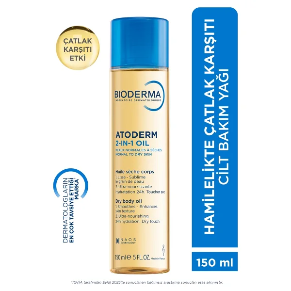 Bioderma Atoderm 2 in 1 Çatlak Önleyici 150 ml Vücut Yağı - Görsel 3
