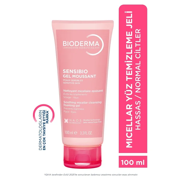 Bioderma Sensibio Foaming Gel 100 ml Yüz Temizleme Jeli - Görsel 2
