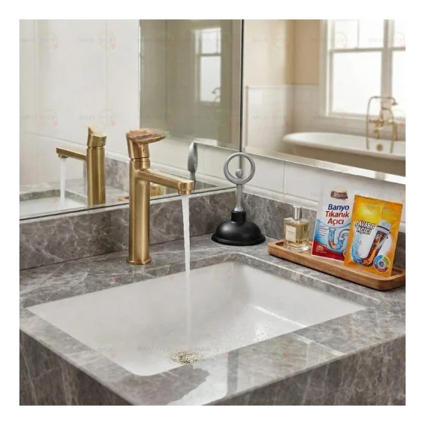 MAİN SHOP 1 Adet Çok Amaçlı Mutfak Banyo Balerin Saplı Vantuz Pompa Tıkanık Lavabo Açıcı Manuel El Vantuzu Siyah Renk M-126 - Görsel 3