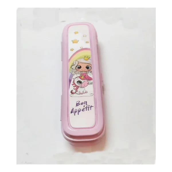 Pembe Multi Renkli Kapaklı Kalemlik Kutusu -Çanta Içi Saklama - Diş Fırçası - Makyaj Fırça - Görsel 5