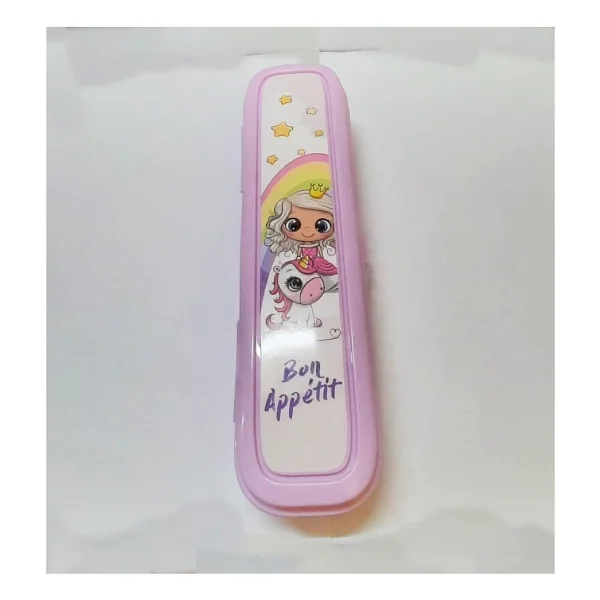 Pembe Multi Renkli Kapaklı Kalemlik Kutusu -Çanta Içi Saklama - Diş Fırçası - Makyaj Fırça - Görsel 4